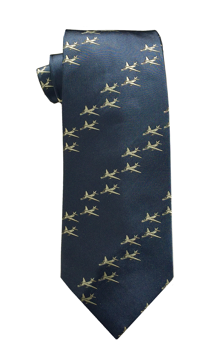 A-3 Sky Warrior airplane tie in blue slate