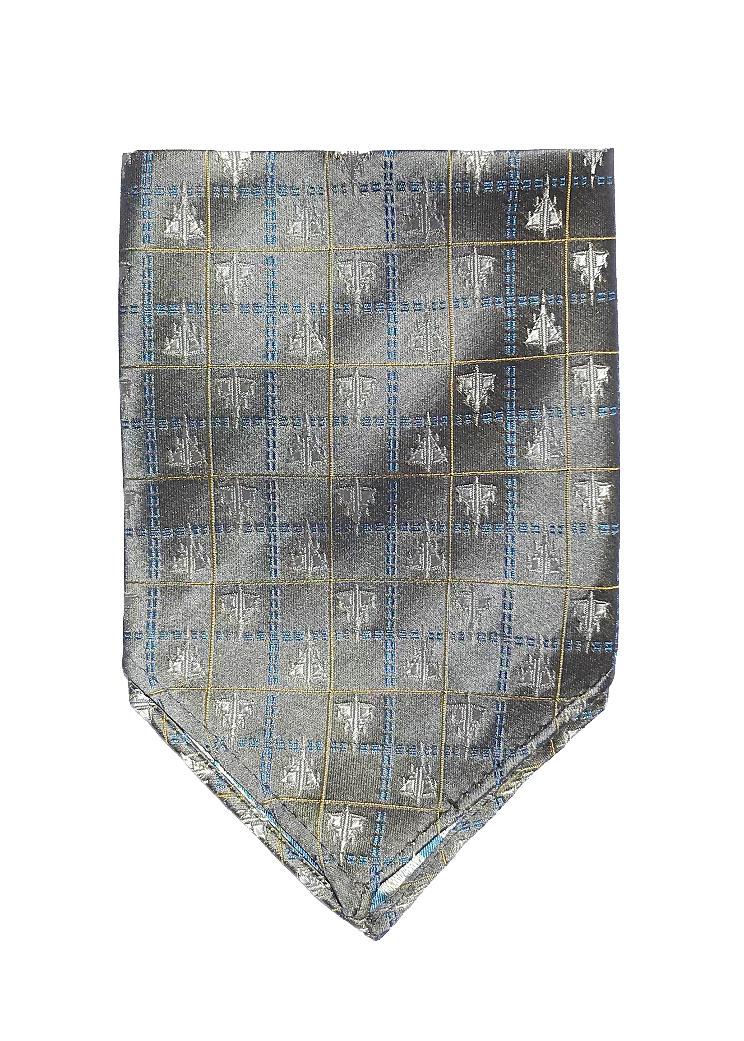 B-58 Hustler fighter jet pocket square in grey