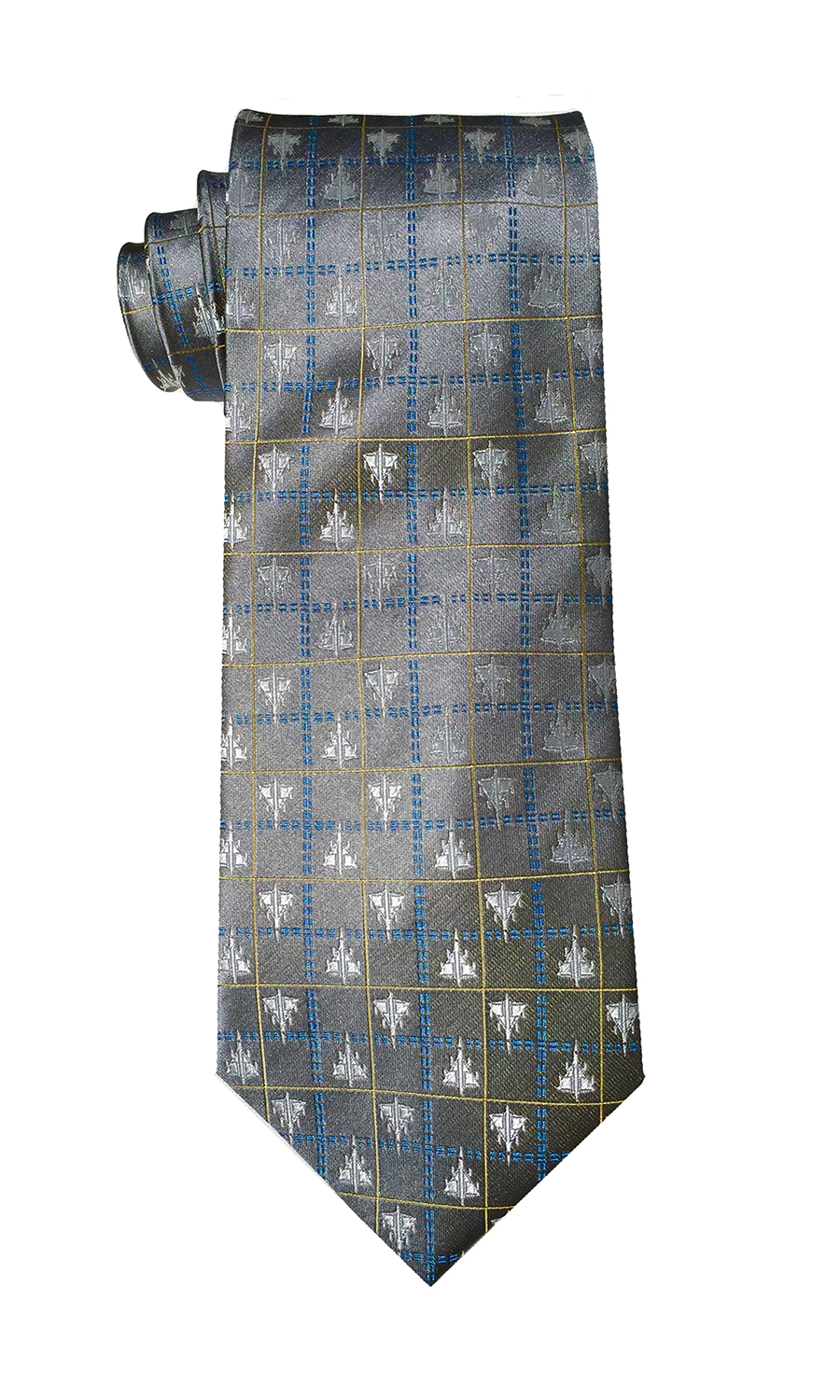 B-58 Hustler fighter jet tie in grey