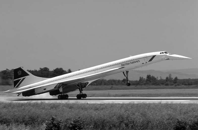 British Airways Concorde supersonic airliner
