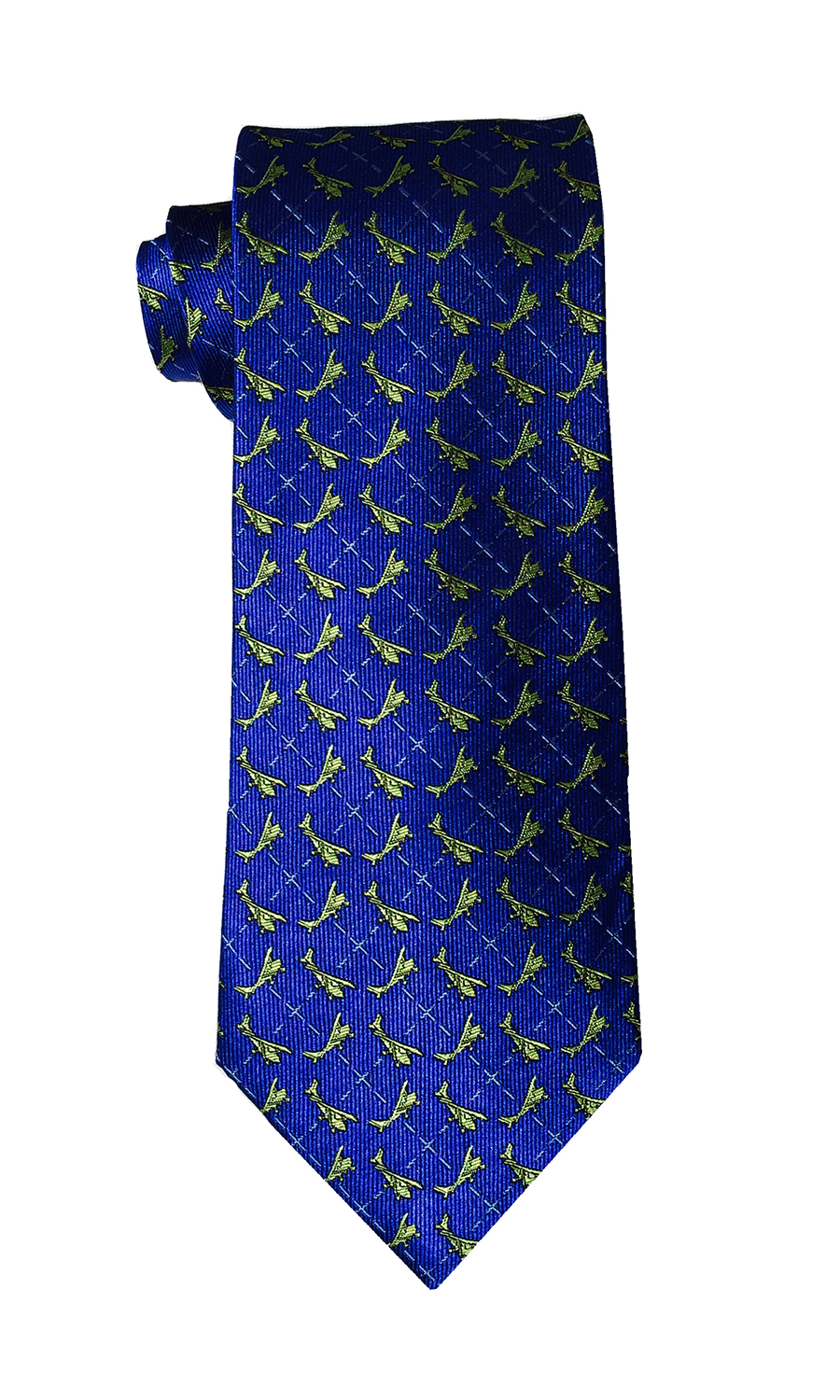 Cessna airplane tie in true blue