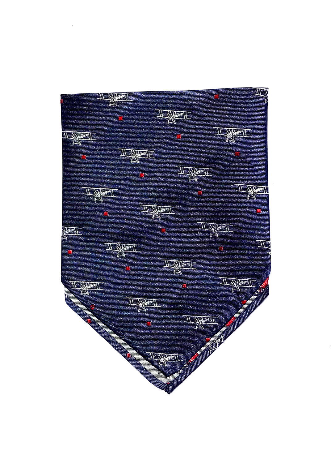 doppeldecker design aviation aircraft airplane pocket square biplane 