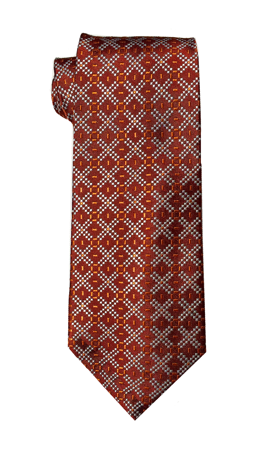 Delta Tango tie in deep orange