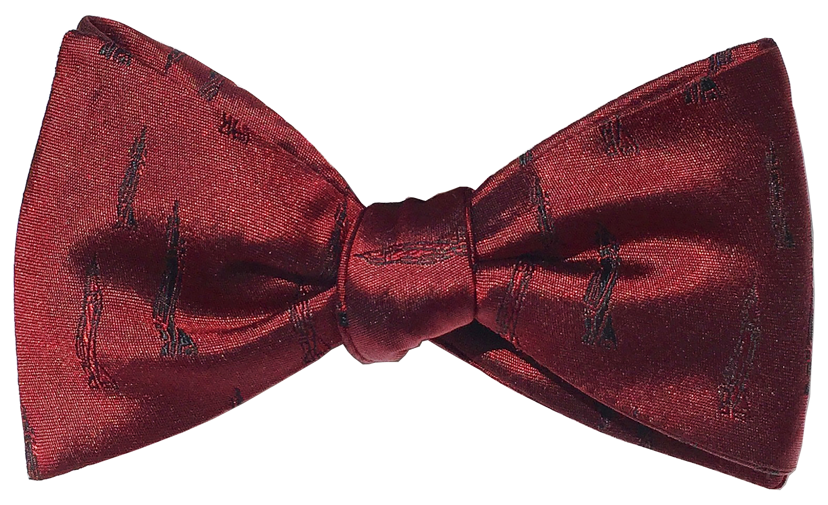 F-4 Phantom bow tie in claret and midnight