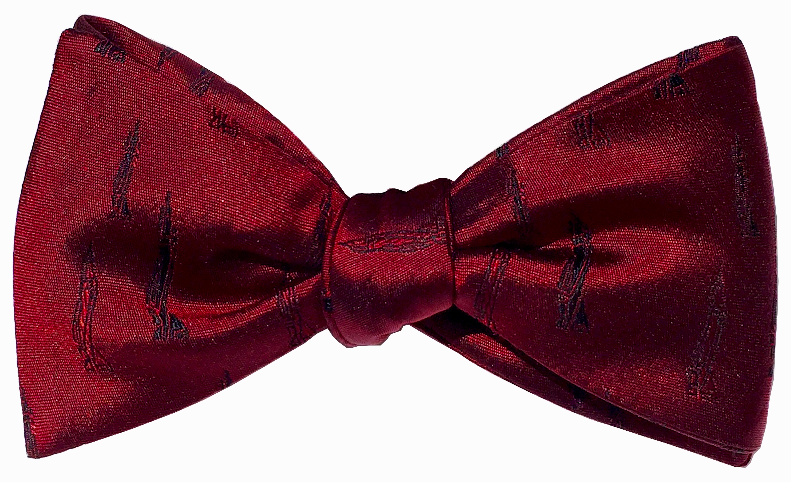 F-4 Phantom fighter jet bow tie in claret and midnight