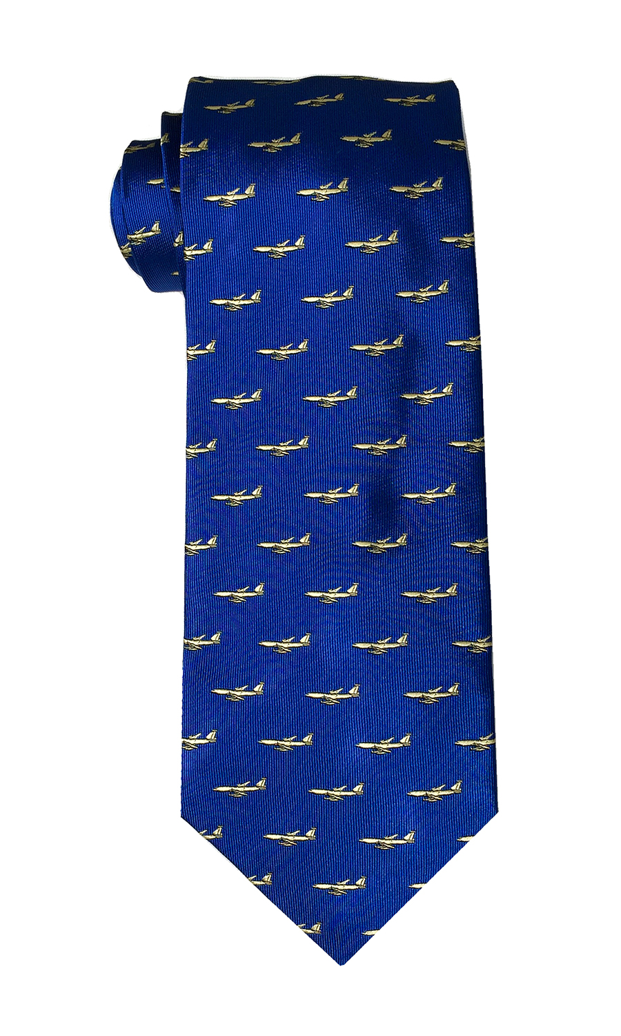 KC-135 Tanker airplane tie in blue