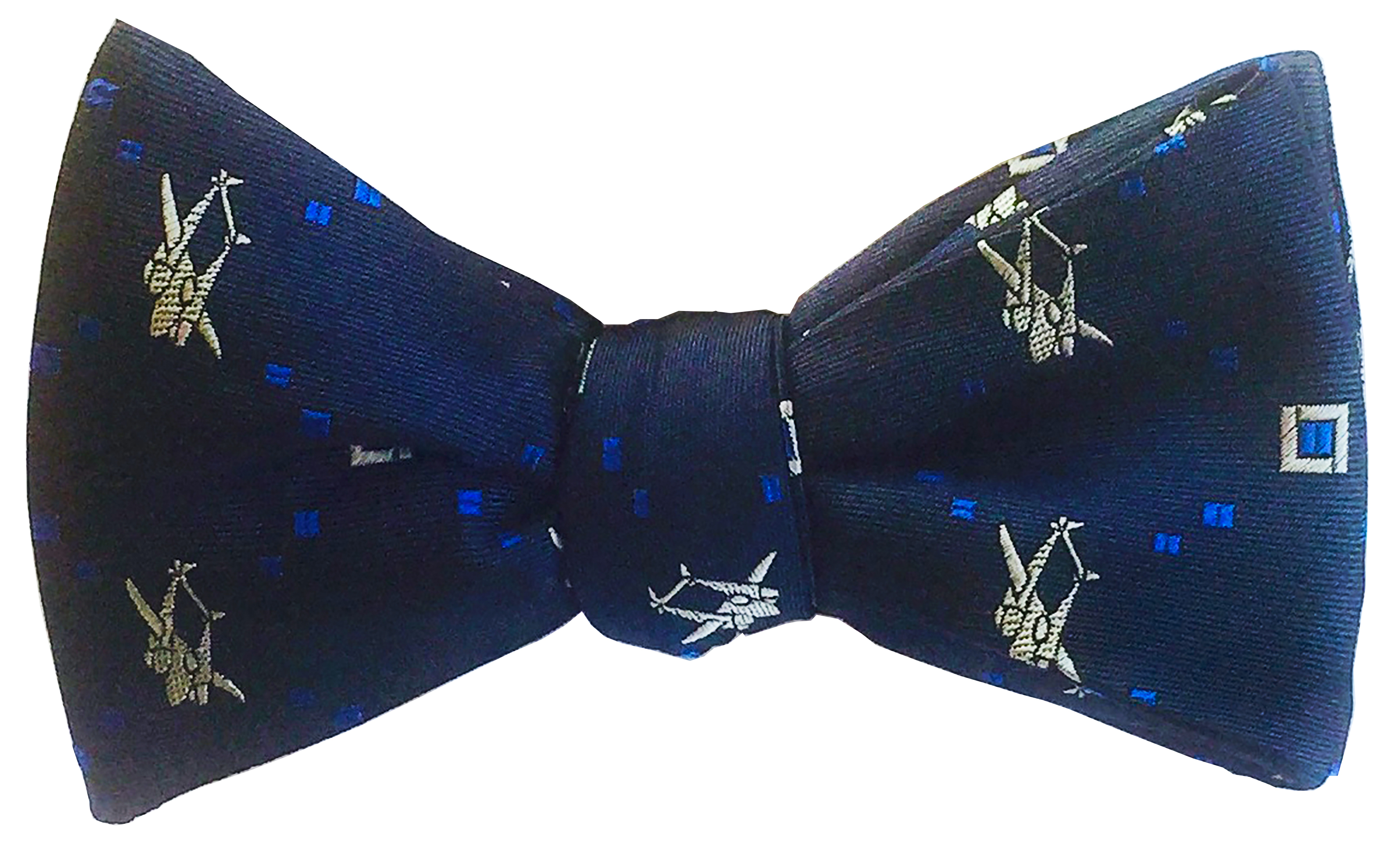 Lightning Night bow tie in navy