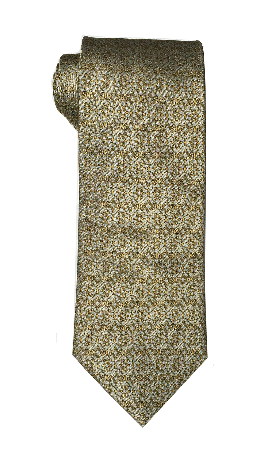 Alpha Lima tie in dark gold