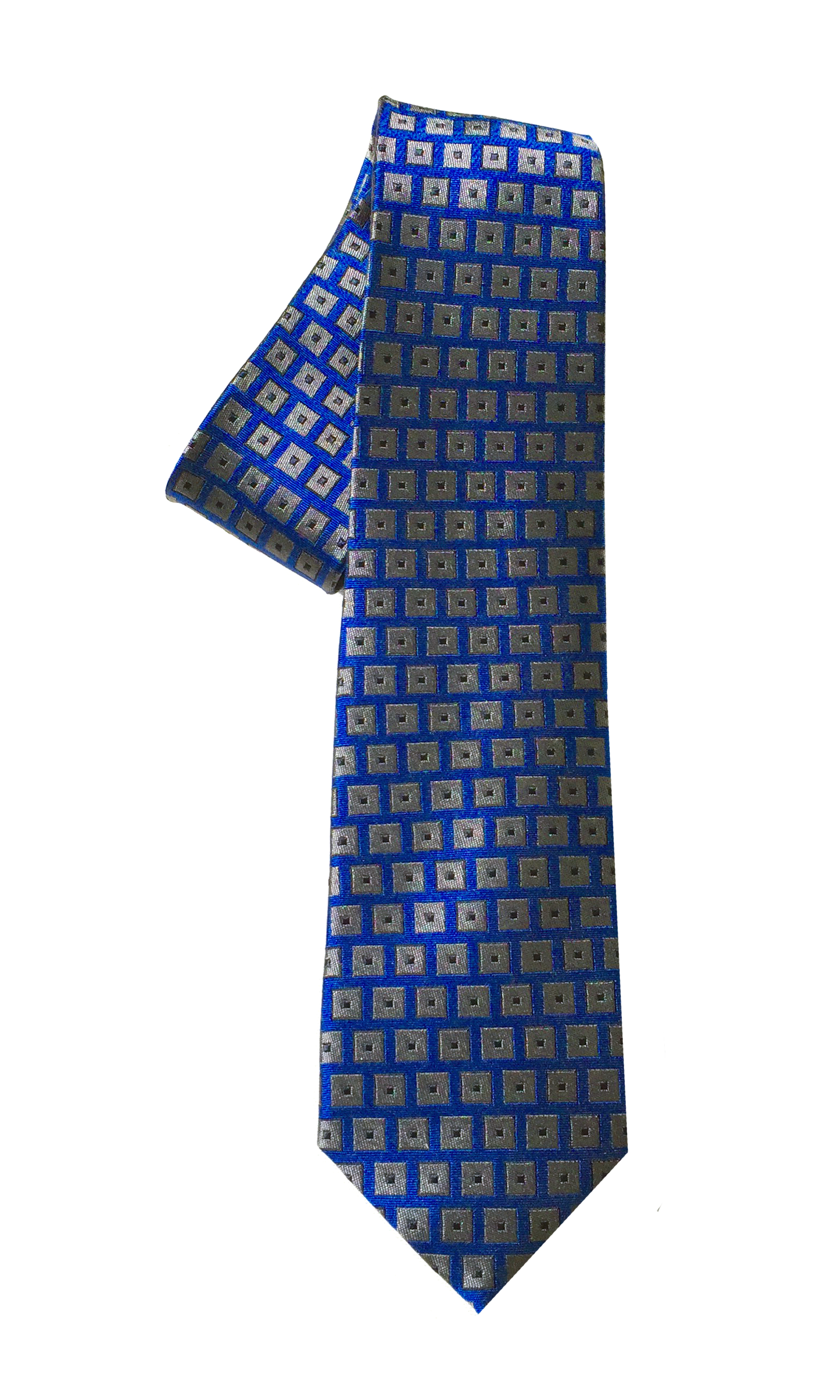 Charlie Delta tie in true blue (slim)