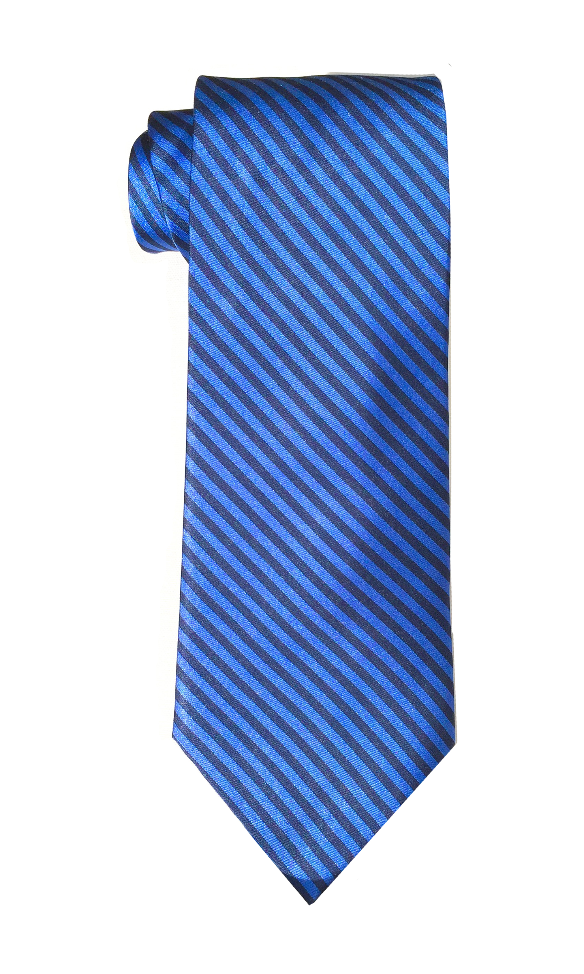 Oscar Tango tie in navy and vivid blue