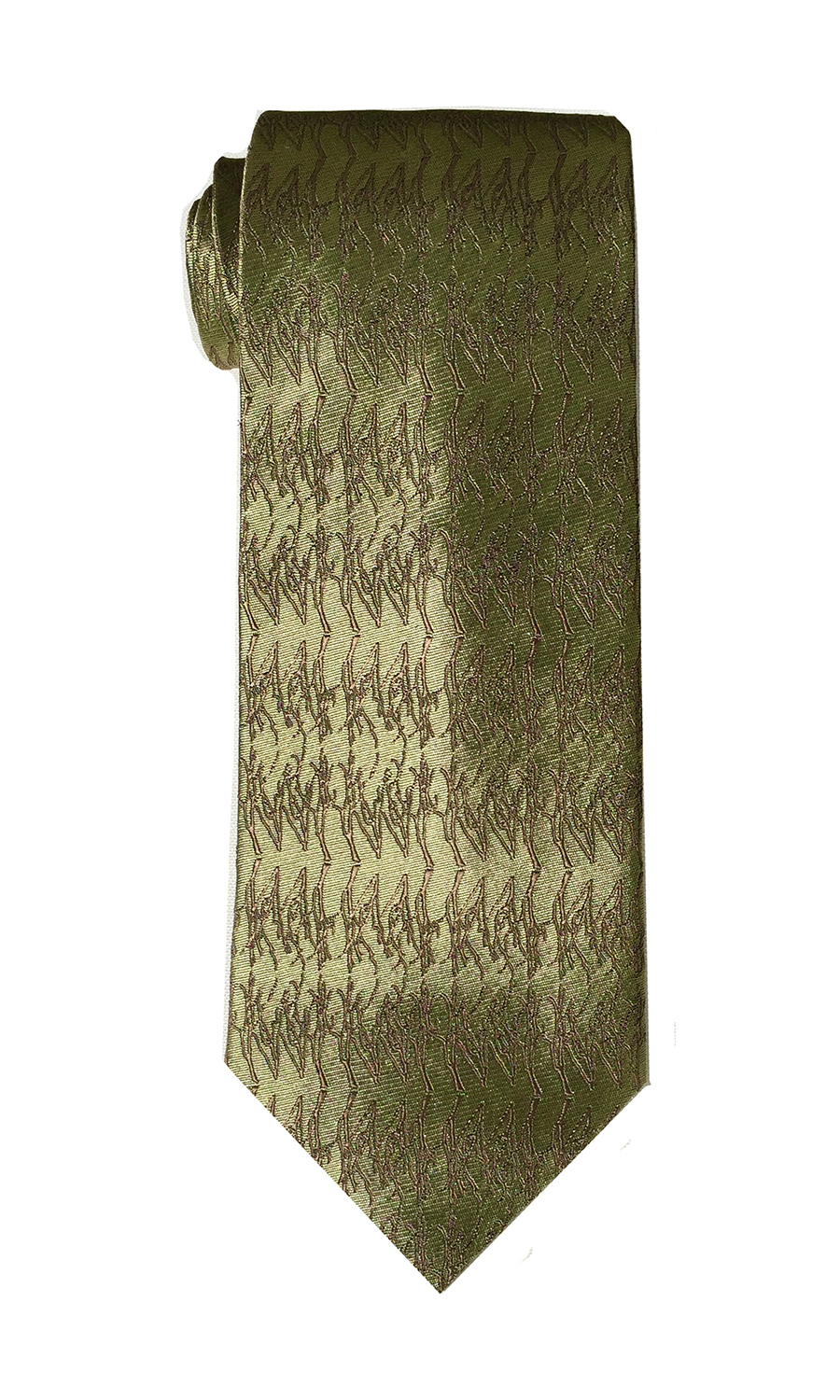 Winter Twig tie in willow green