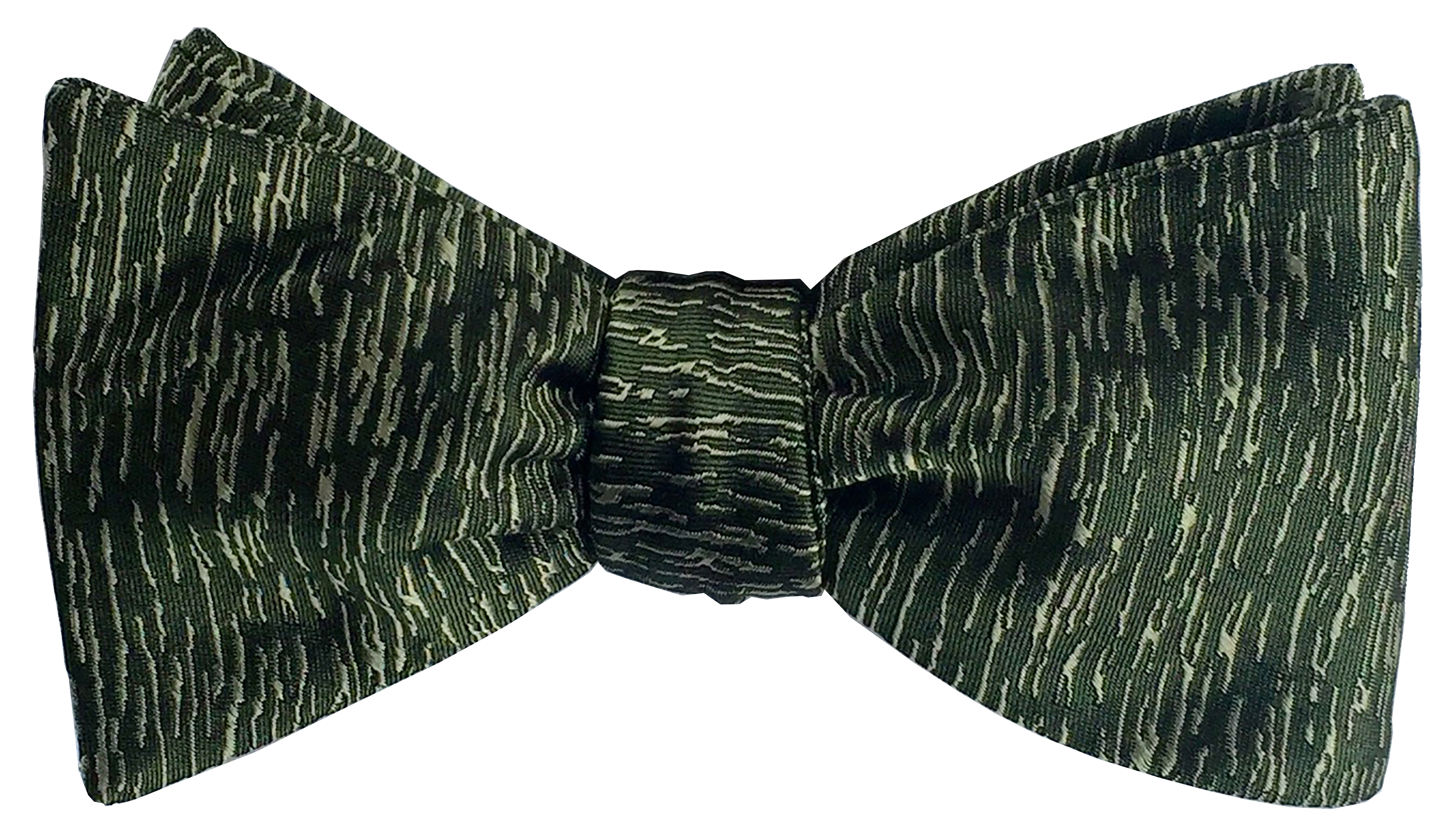 Atlantic Midnight bow tie in moss green