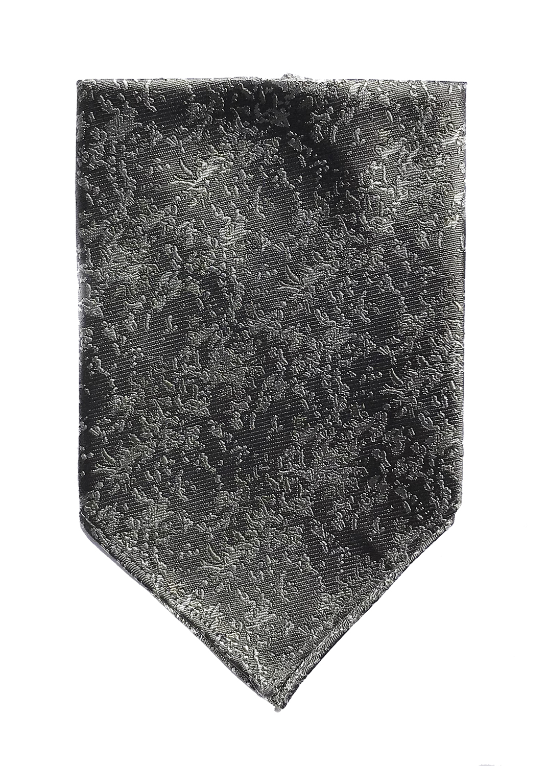 Arctic Drift pocket square in grey