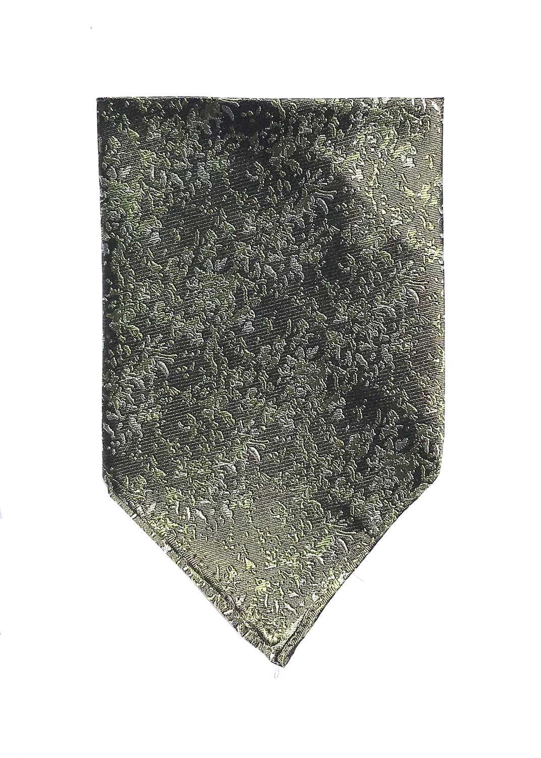 Arctic Drift pocket square in sage