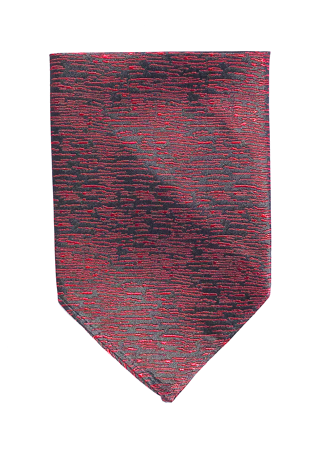 Atlantic Midnight pocket square in ruby