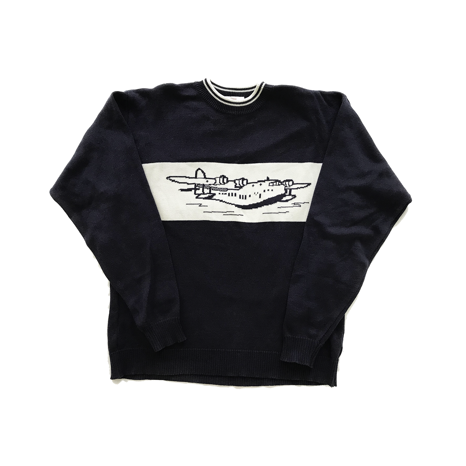 Clipper Flying Boat sweater in navy