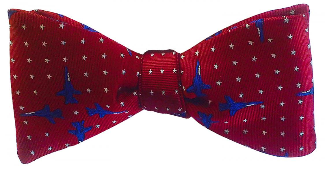 doppeldecker design designer aviation airplane aircraft silk bow tie bowtie f14 f-14