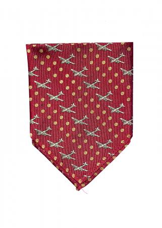 B-29 Superfortress aircraft pocket square in red