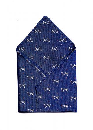 B-47 airplane pocket square in navy 1