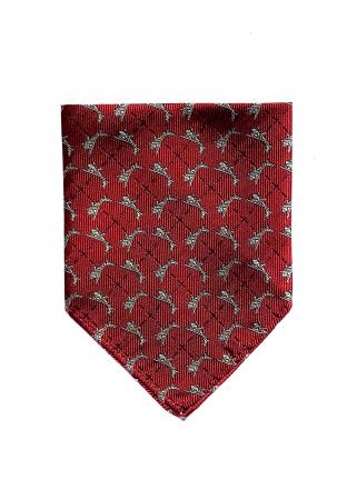 Cessna airplane pocket square in red