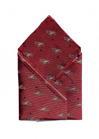 doppeldecker design aviation aircraft airplane pocket square biplane 