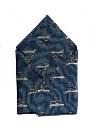 doppeldecker design aviation aircraft airplane pocket square f86