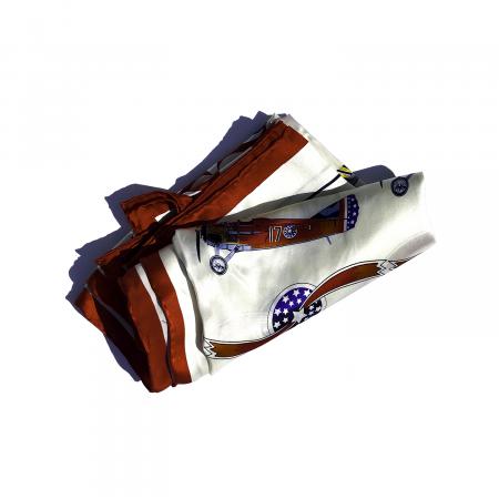 Silk scarf in Spirit of Independence airplane design 1
