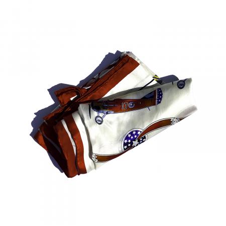 Silk scarf in Spirit of Independence airplane design 1