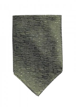 Atlantic Midnight pocket square in moss green