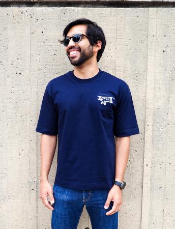 Biplane t-shirt in navy 2