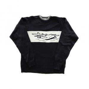 Clipper Flying Boat sweater in navy 1