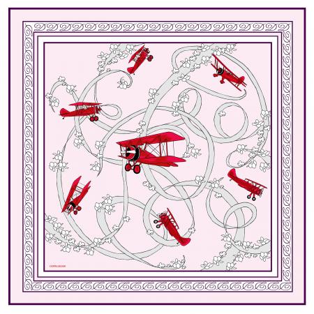 Acrobatic Biplane pocket square 1