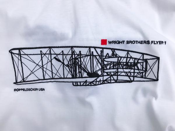 Wright Flyer t-shirt in white 1