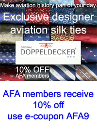 Doppeldecker Aviation silk ties for Air Force Association members