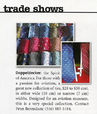 MR magazine aviation silk ties