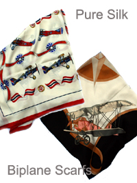 biplane silk scarfs